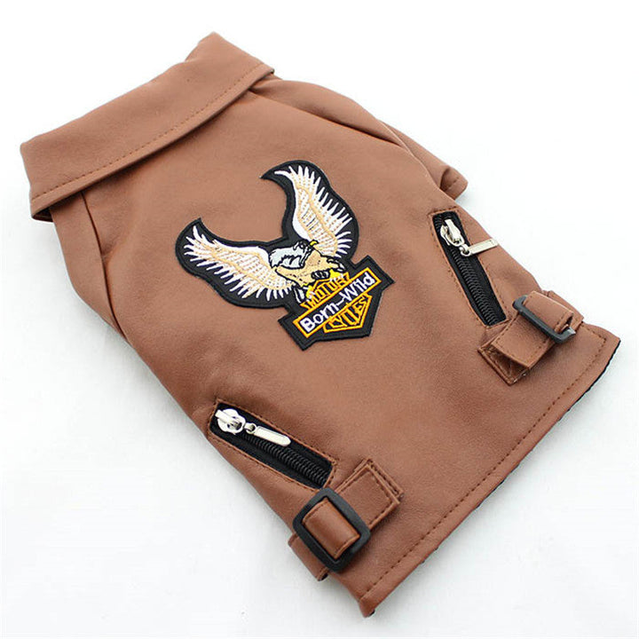 Unleash Your Pet's Style with Our Small Pet Leather Jacket
