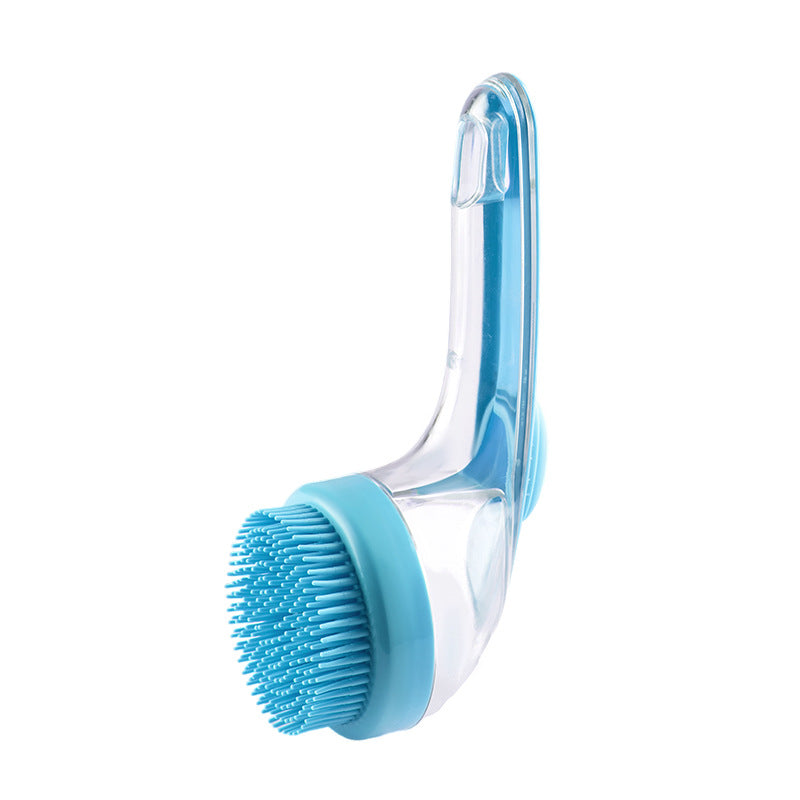Long-Handle Pet Bath Brush For Grooming And Cleaning