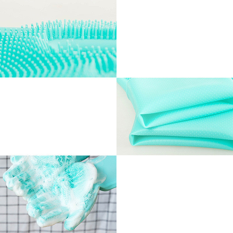 Silicone Pet Grooming Glove For Bathing Hair Removal And Massage