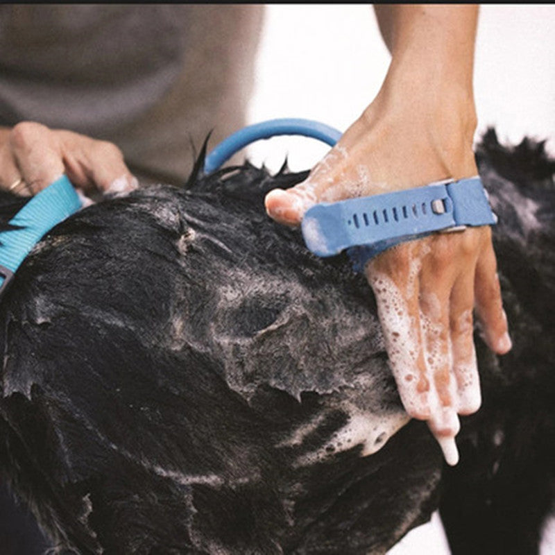 Pet Bathing Massager Brush For Comfortable Cleaning And Washing