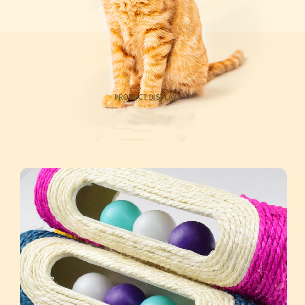 Durable Sisal Drum Toys for Pets Interactive Fun