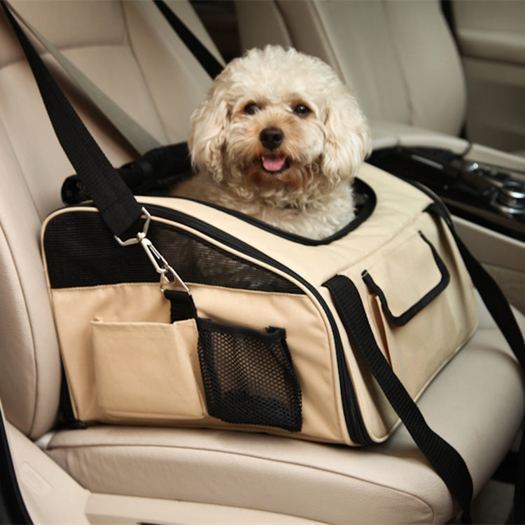 Foldable Pet Car Seat Carrier Bag Hammock For Travel