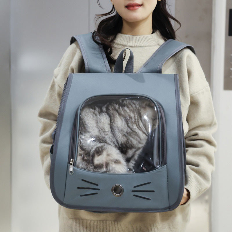 Breathable Portable Pet Carrier Backpack For Outdoor Travel Transport