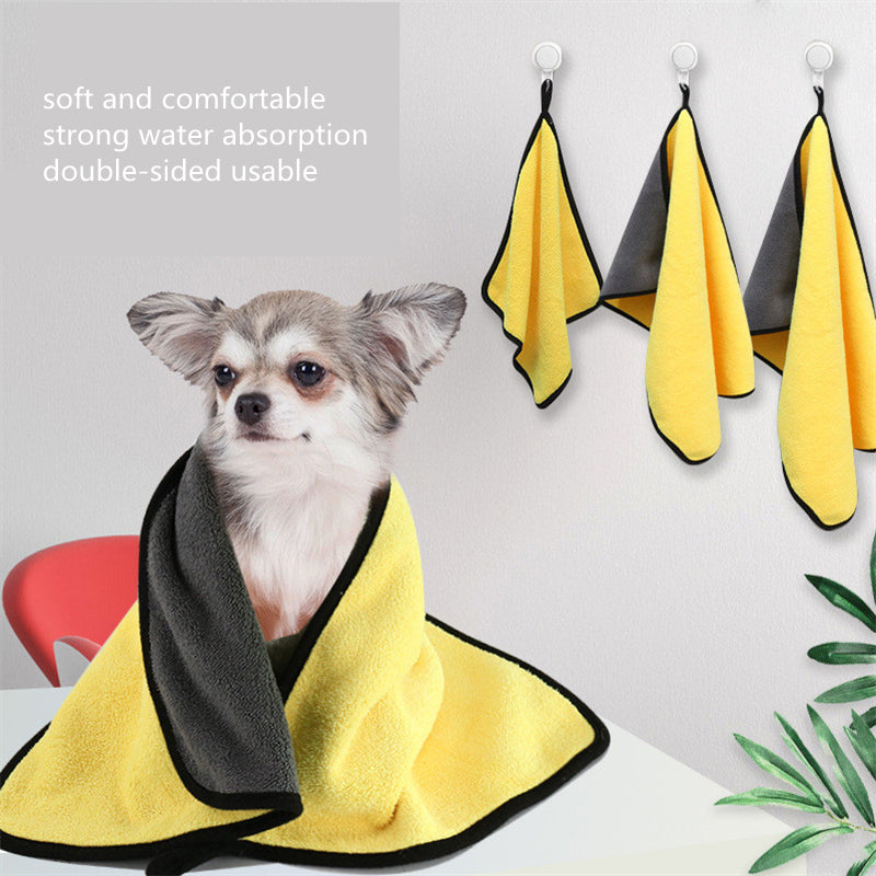 Absorbent Pet Bath Towel Multi-Size High-Quality Material
