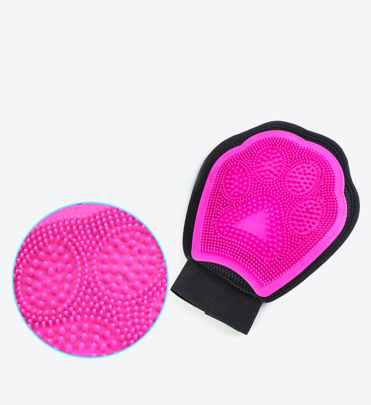 Pet Bath Glove And Cleaning Brush For Grooming