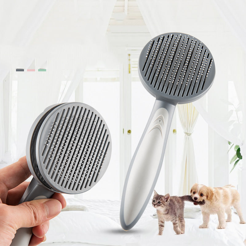 Pet Slicker Grooming Brush Comb For Shedding And Easy Cleaning