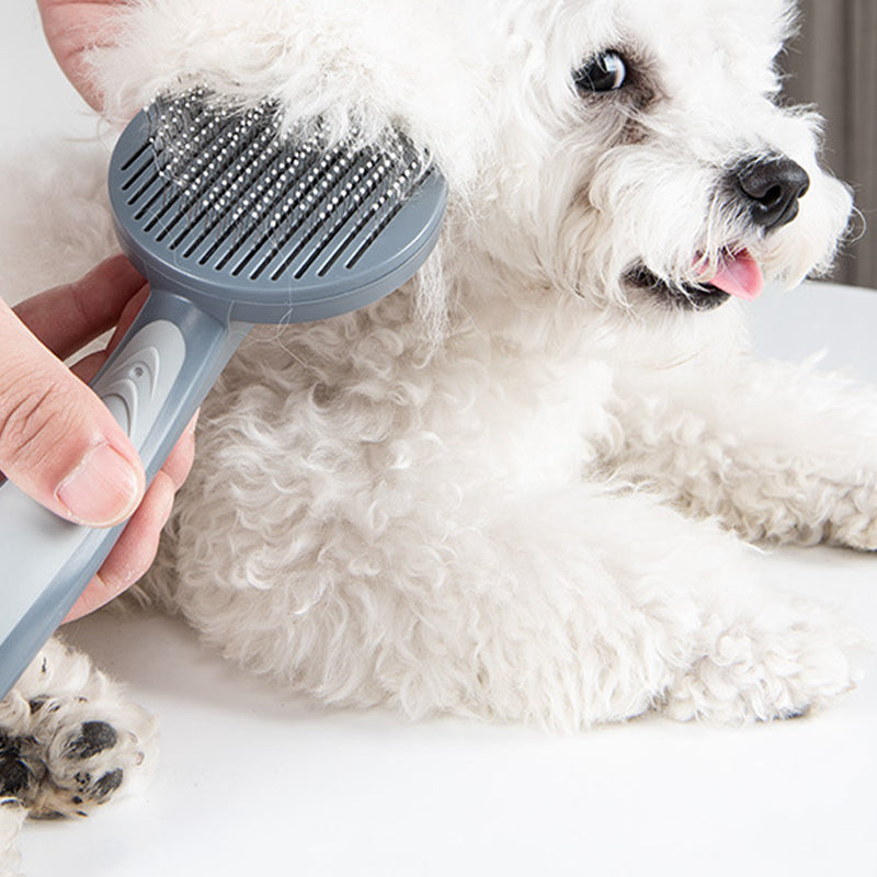 Pet Slicker Grooming Brush Comb For Shedding And Easy Cleaning