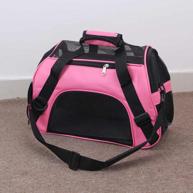 Portable Mesh Pet Carrier Bag For Travel