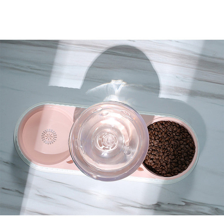 Automatic Plastic Feeding and Water Bowl for Pets