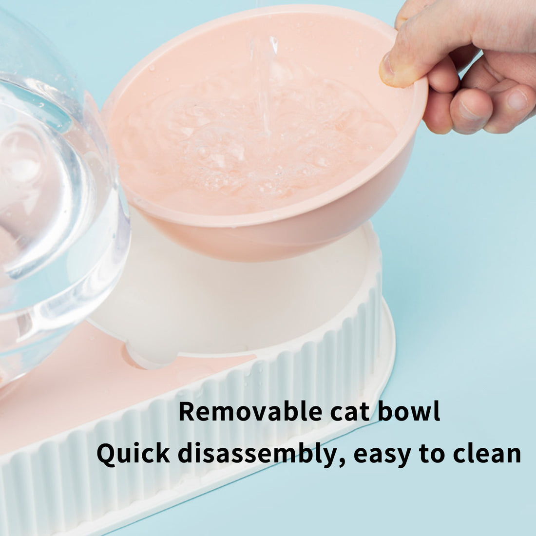 Automatic Plastic Feeding and Water Bowl for Pets