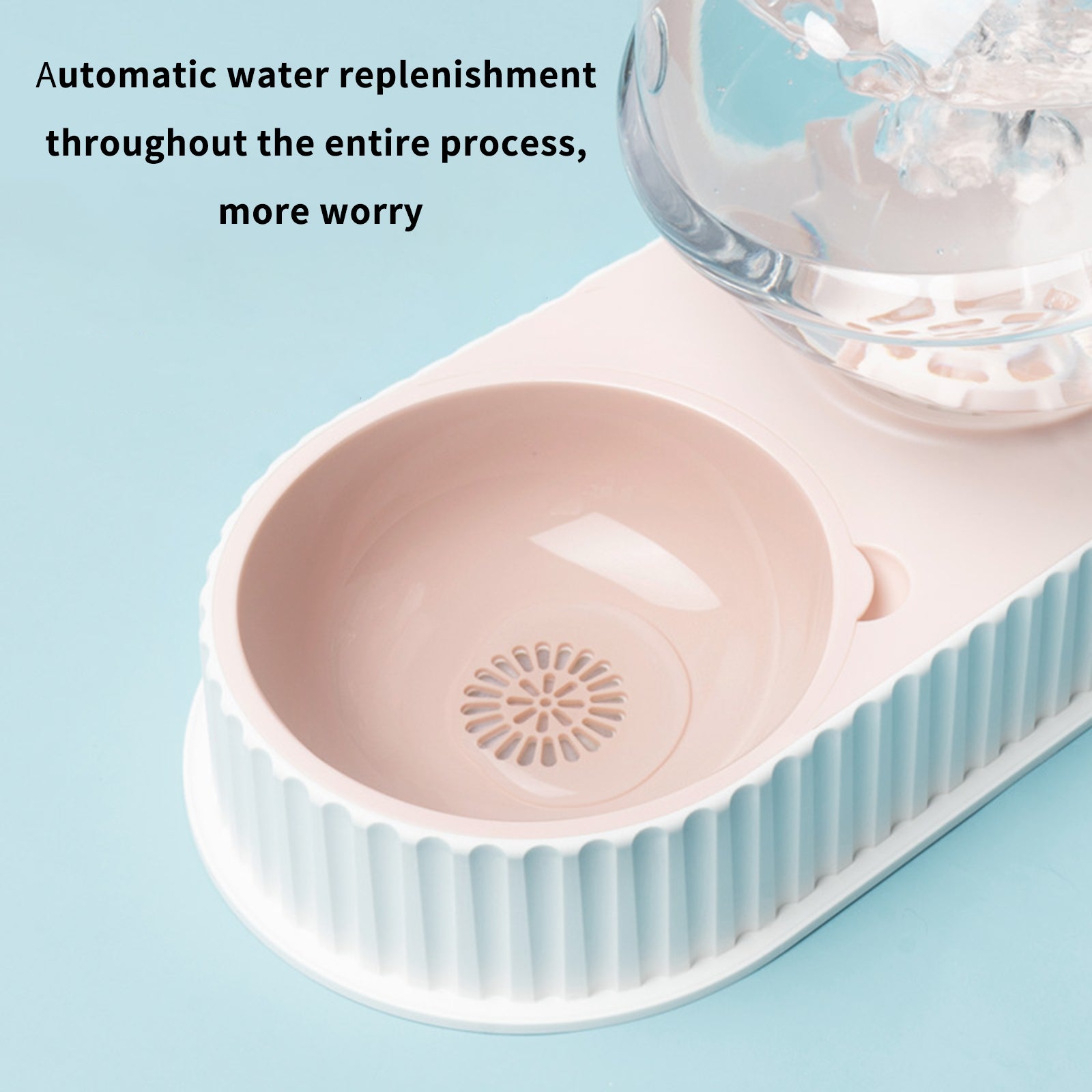 Automatic Plastic Feeding and Water Bowl for Pets