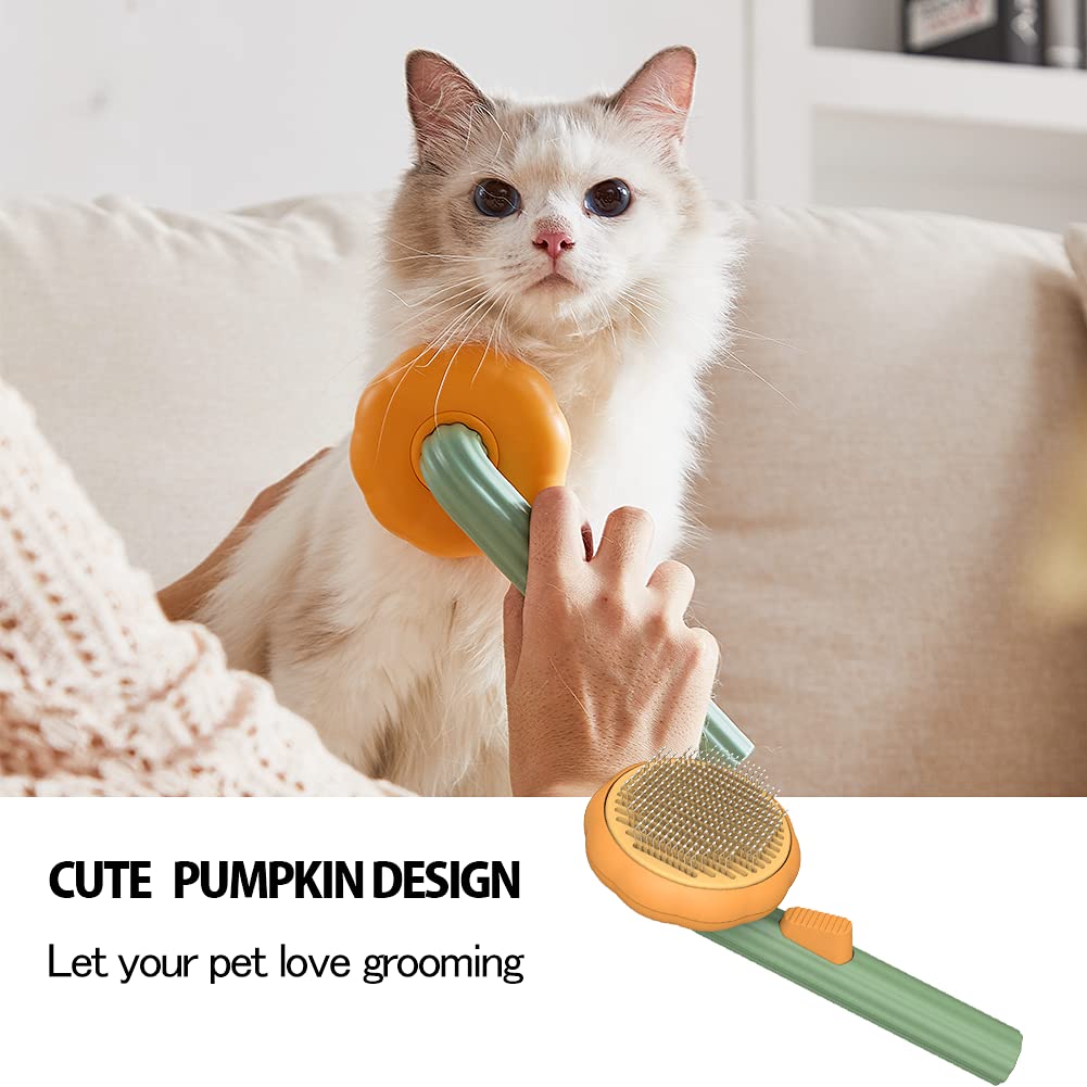 Pet Self Cleaning Slicker Brush For Undercoat And Tangled Hair Removal
