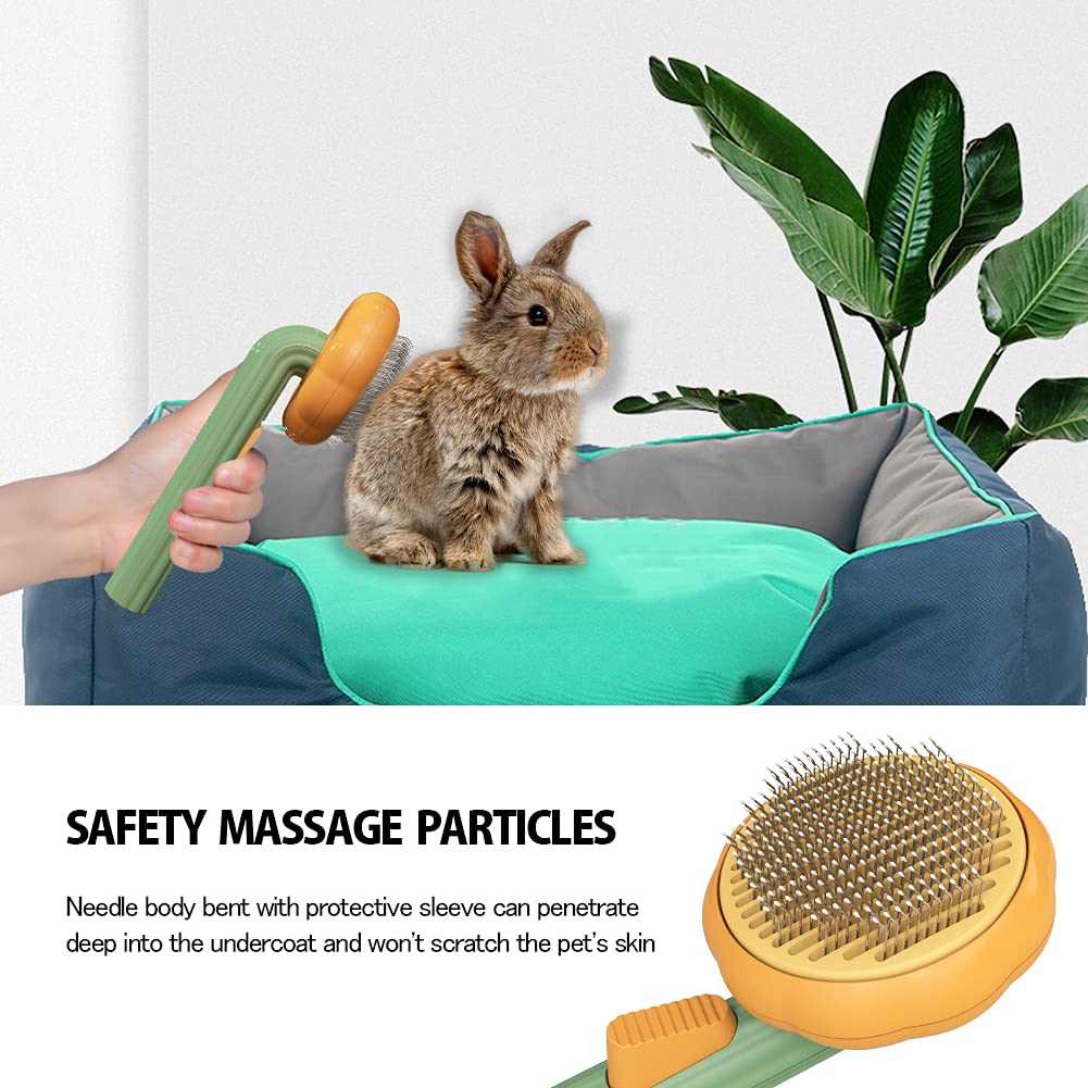 Pet Self Cleaning Slicker Brush For Undercoat And Tangled Hair Removal