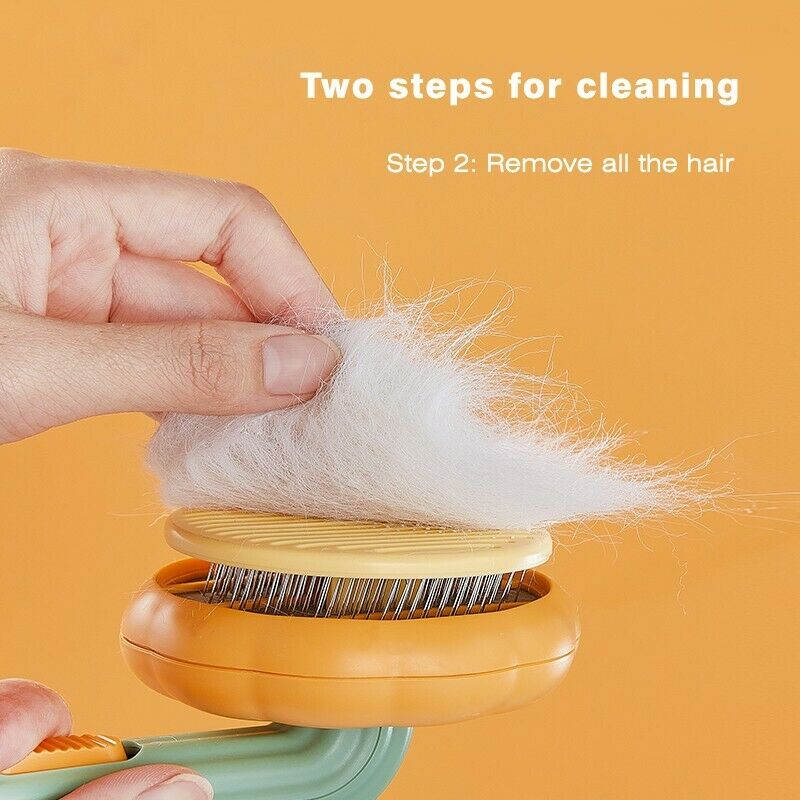 Pet Self Cleaning Slicker Brush For Undercoat And Tangled Hair Removal