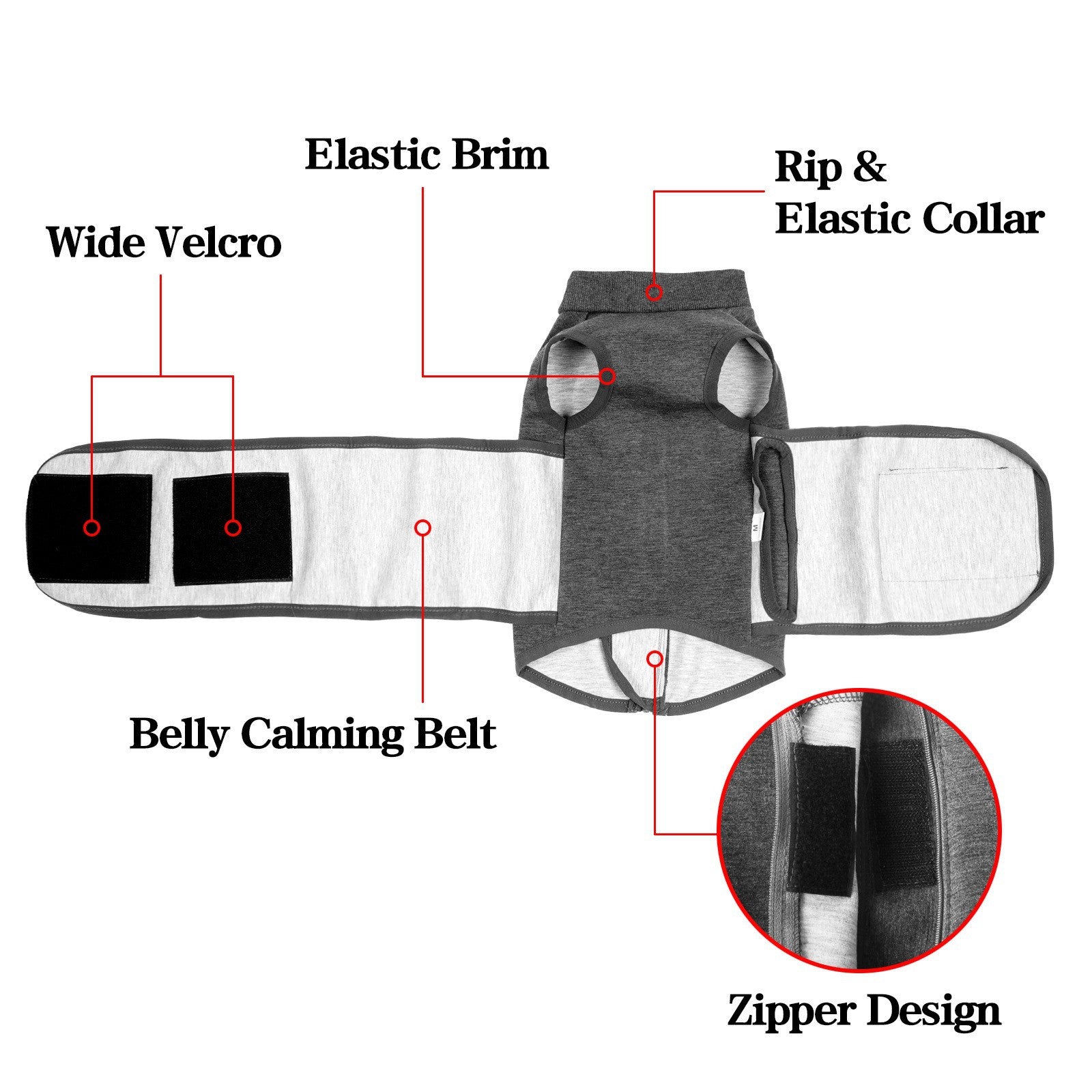 Polyester Cotton Double-Layer Pet Comfort Jacket