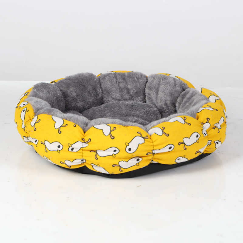 Calming Donut Pet Bed Round Fluffy Bed For Small Pets