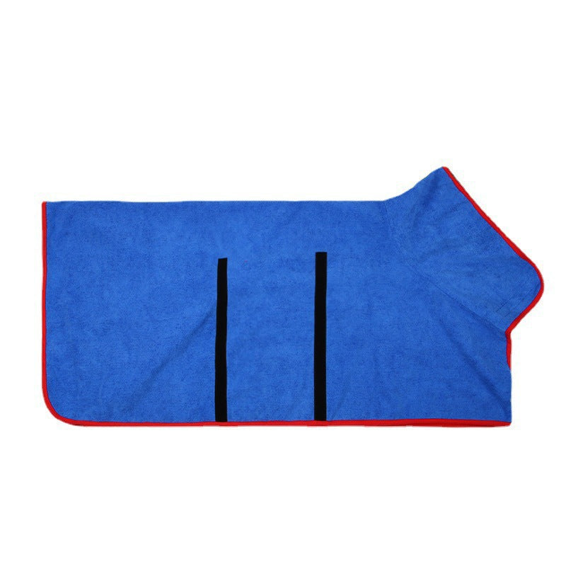 Fast-Drying Microfiber Pet Bathrobe Soft Absorbent Grooming Towel