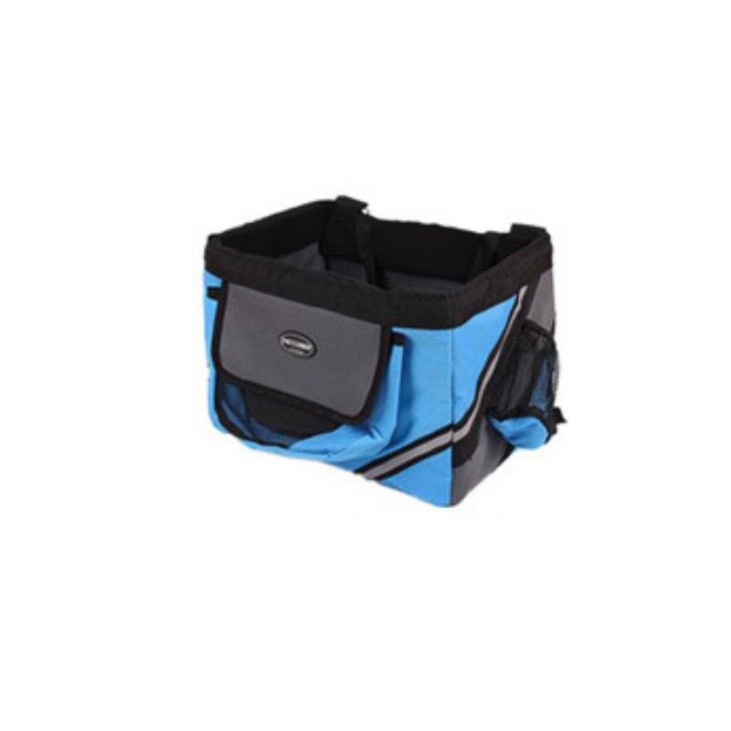Removable Pet Bicycle Carrier Front Handlebar Basket Bag