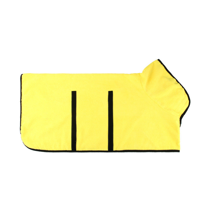 Fast-Drying Microfiber Pet Bathrobe Soft Absorbent Grooming Towel