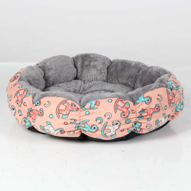 Calming Donut Pet Bed Round Fluffy Bed For Small Pets