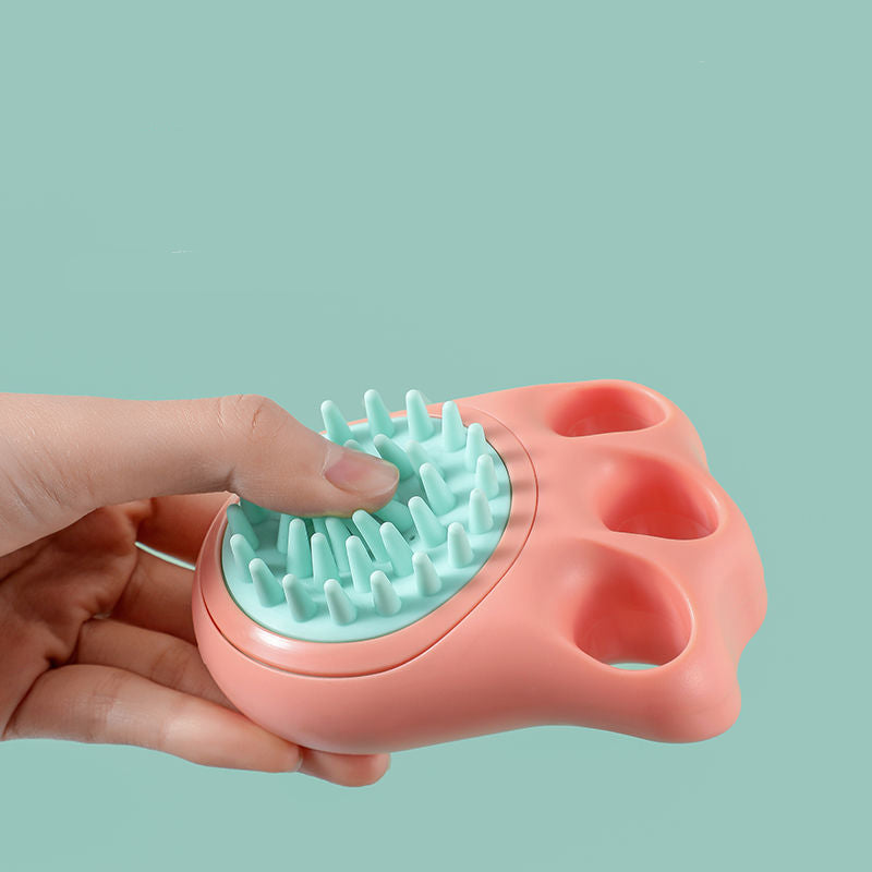 Pet Massage Bath Brush Comb For Grooming And Cleaning