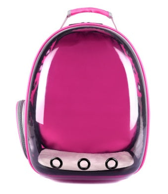Portable Pet Backpack Carrier Bubble Capsule Design 360 Degree View