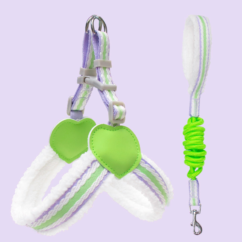 Summer Breathable Pet Vest Harness And Leash For Small Pets