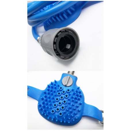 Handheld Silicone Pet Bath Glove With Nozzle For Shower Massage