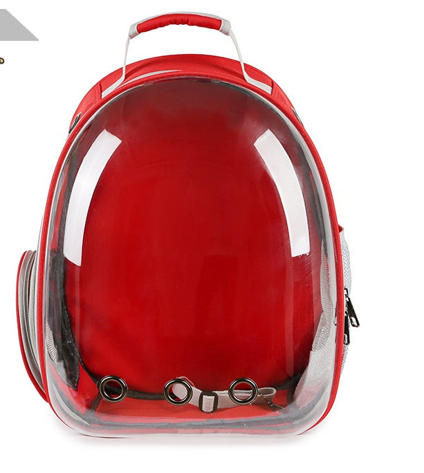 Portable Pet Backpack Carrier Bubble Capsule Design 360 Degree View