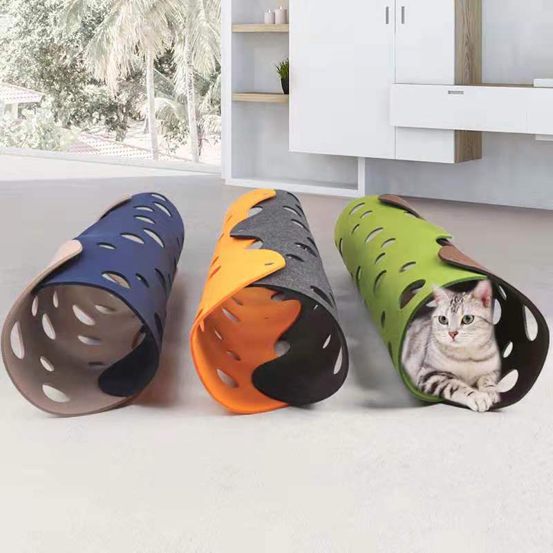 Removable Felt Pet Cat Tunnel Toy