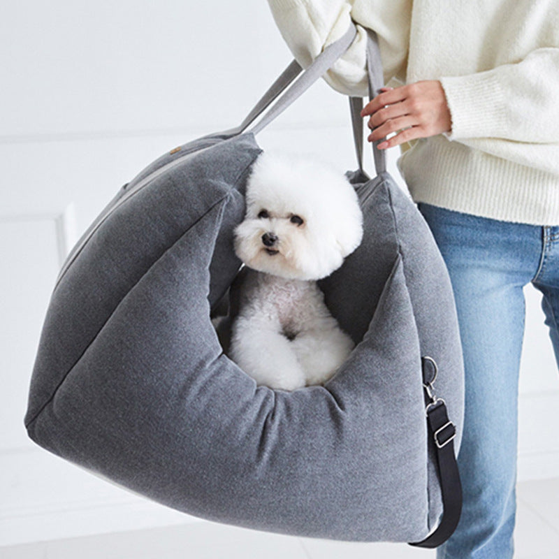 Waterproof Breathable Pet Car Seat Carrier Basket Travel Safety Bag