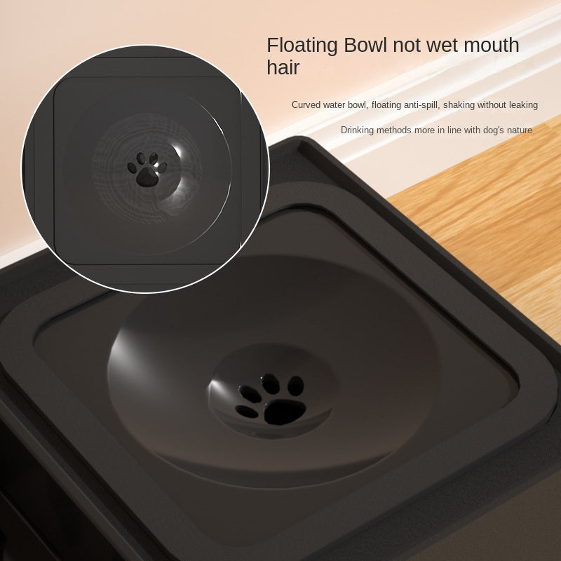 Double Stainless Pet Bowls with Adjustable Elevated Feeding Stand