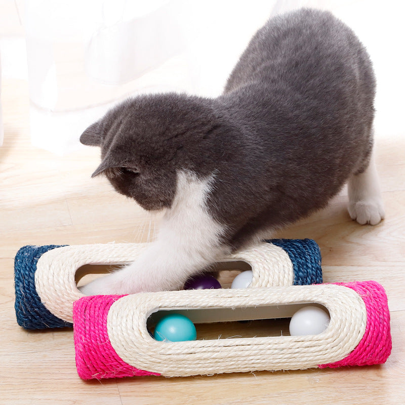 Durable Sisal Drum Toys for Pets Interactive Fun