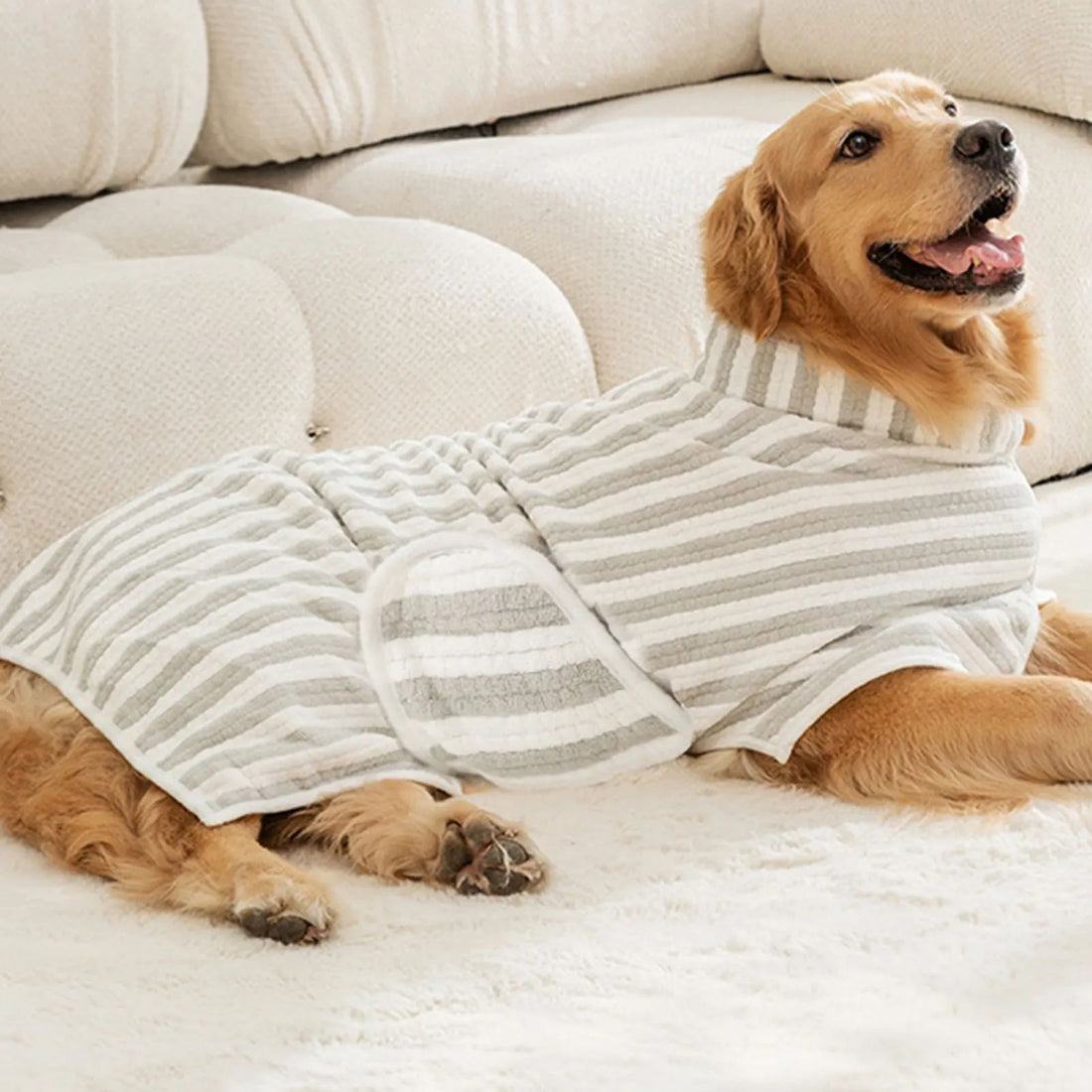 Ultra-Absorbent Quick-Drying Pet Bath Towel Thick Soft Robe