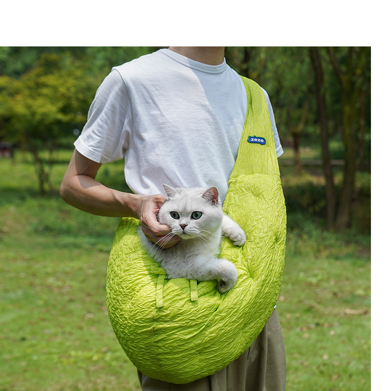 Portable Warm Pet Carrier Shoulder Diagonal Bag Secure Small Size
