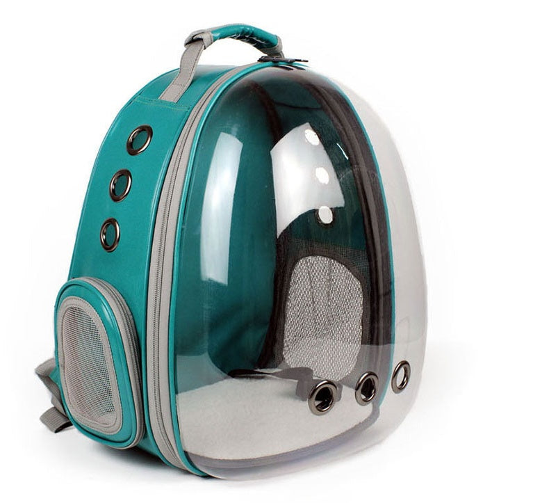 Portable Pet Backpack Carrier Bubble Capsule Design 360 Degree View