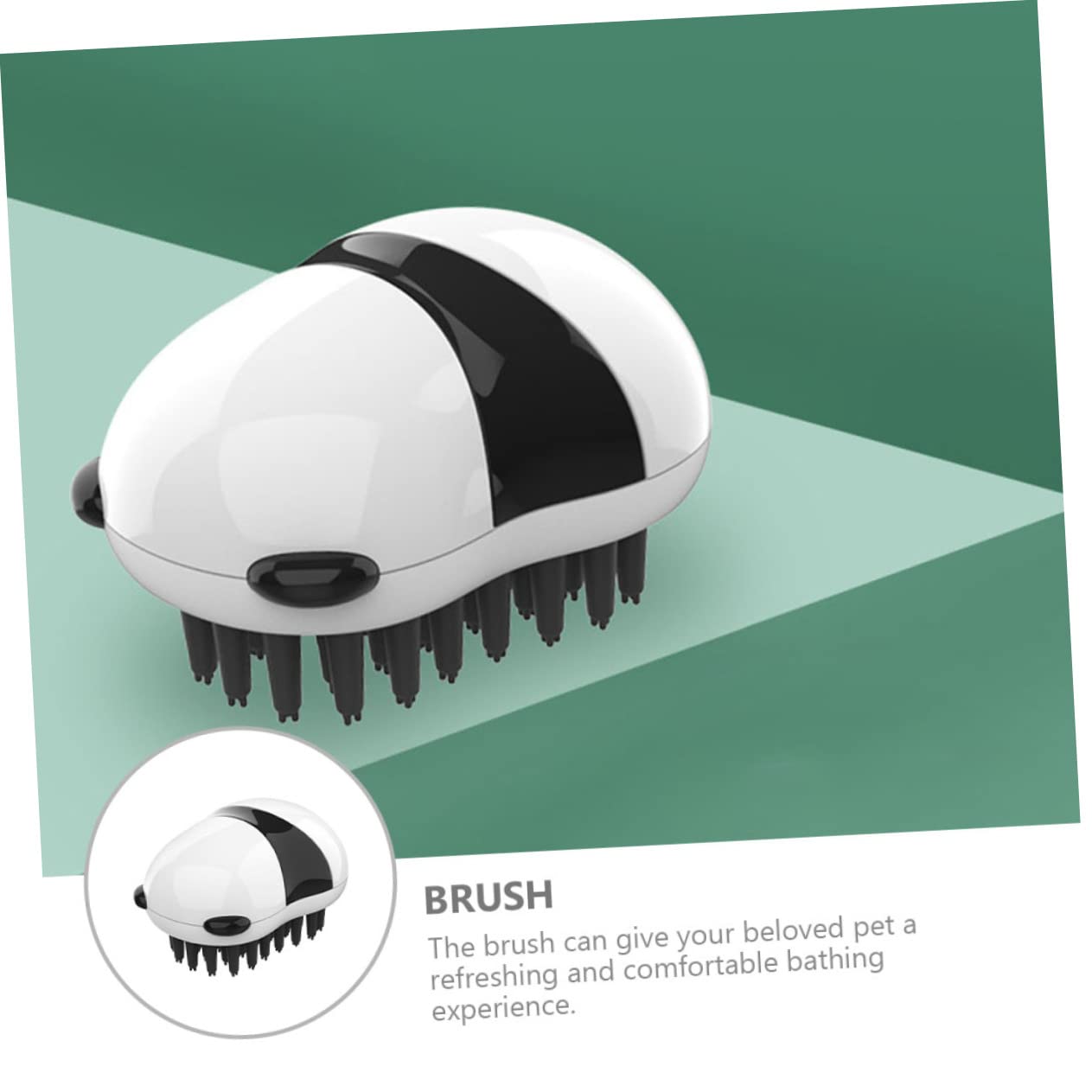 Pet Grooming Bath Brush And Glove For Hair Removal And Cleaning