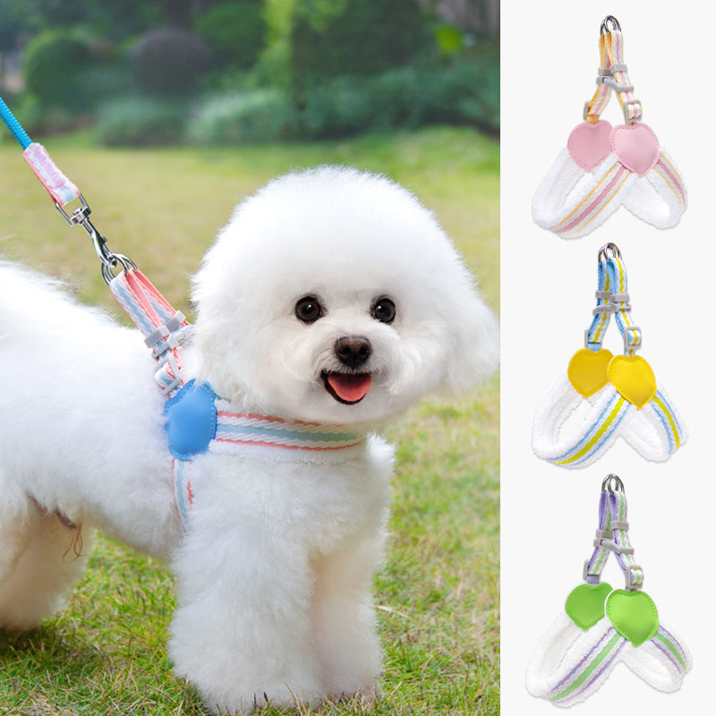 Summer Breathable Pet Vest Harness And Leash For Small Pets