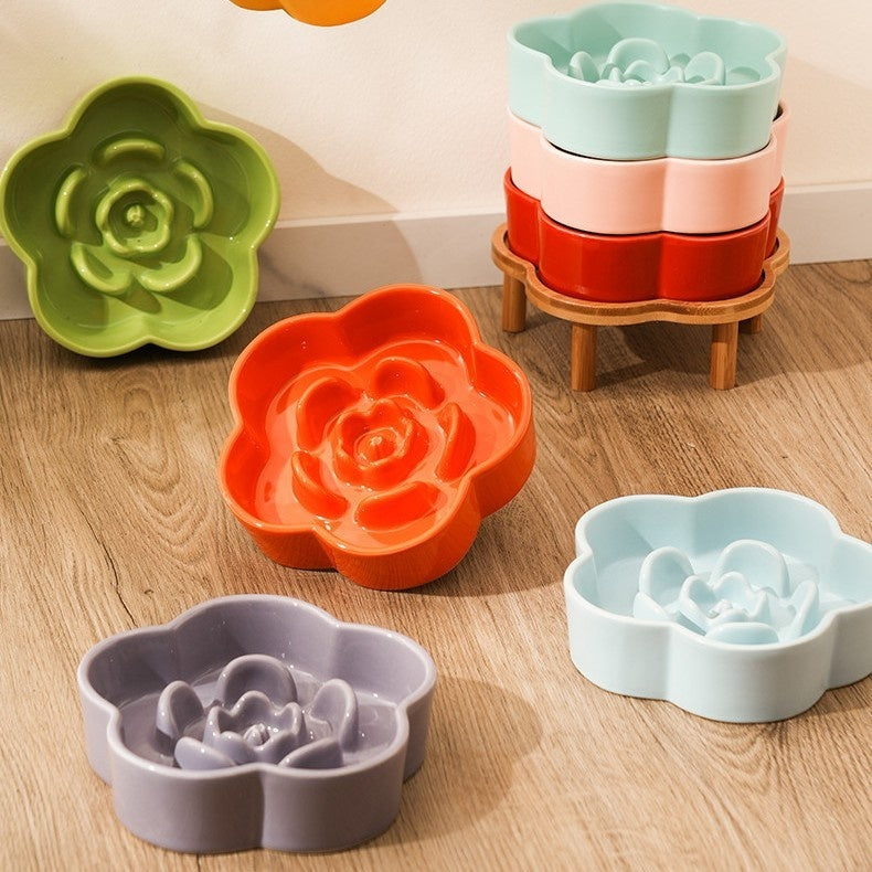 Ceramic Slow Feeding Bowl for Pets