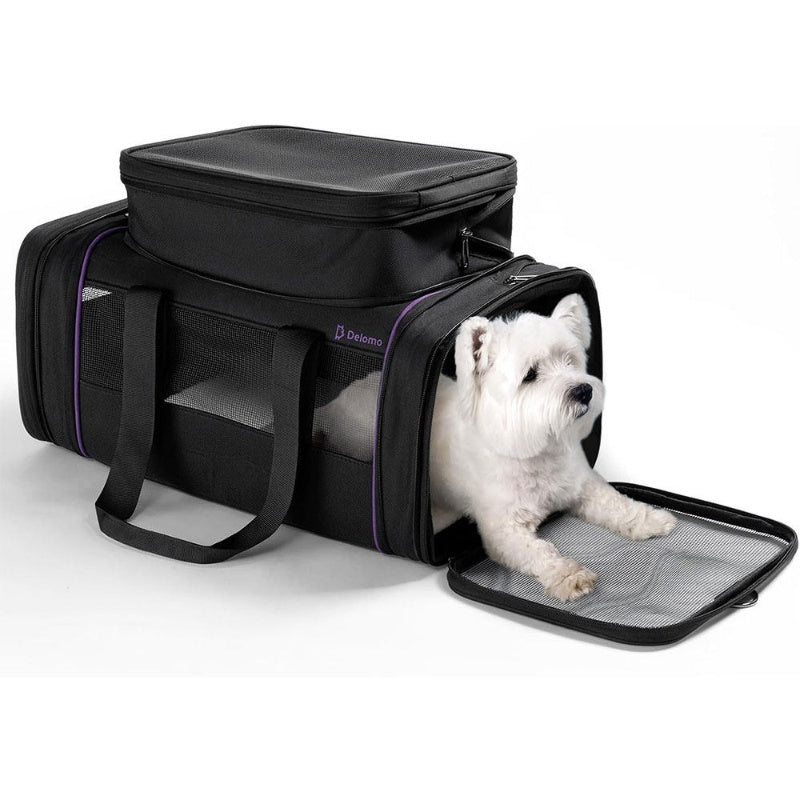 Portable Expandable Pet Carrier Bag for Travel and Flights