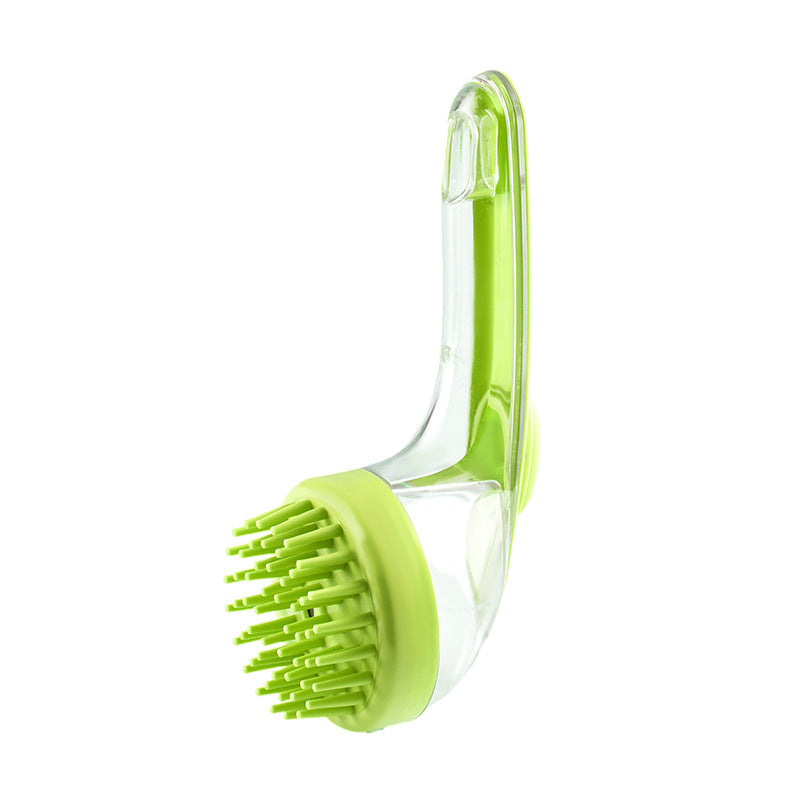 Long-Handle Pet Bath Brush For Grooming And Cleaning
