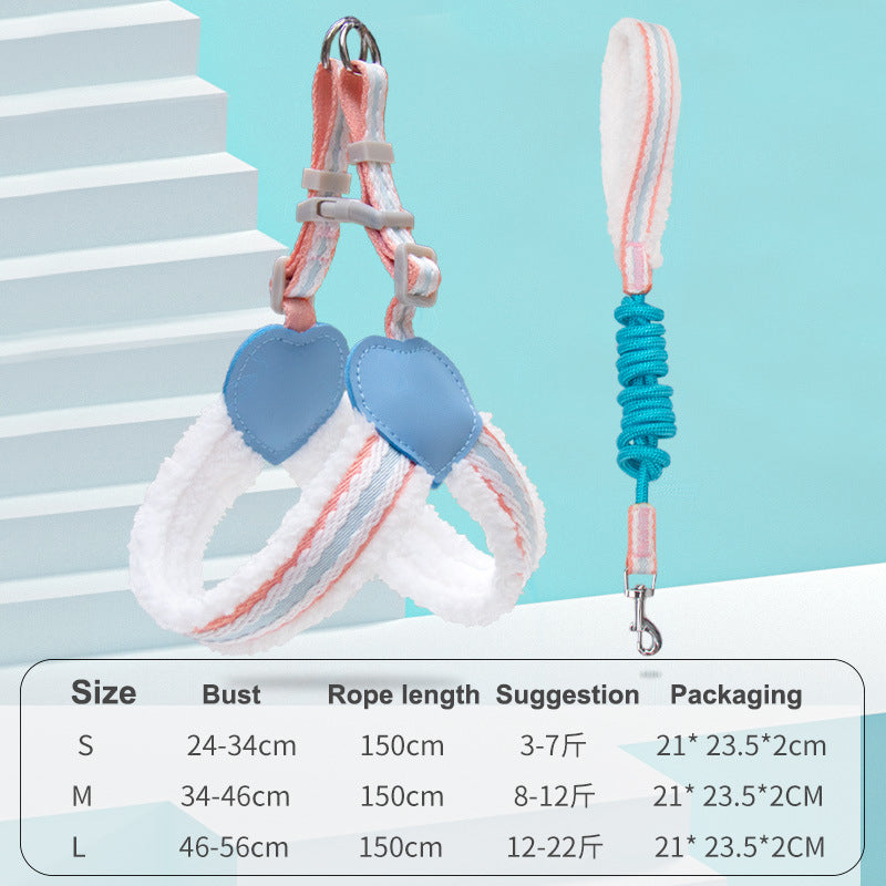 Summer Breathable Pet Vest Harness And Leash For Small Pets