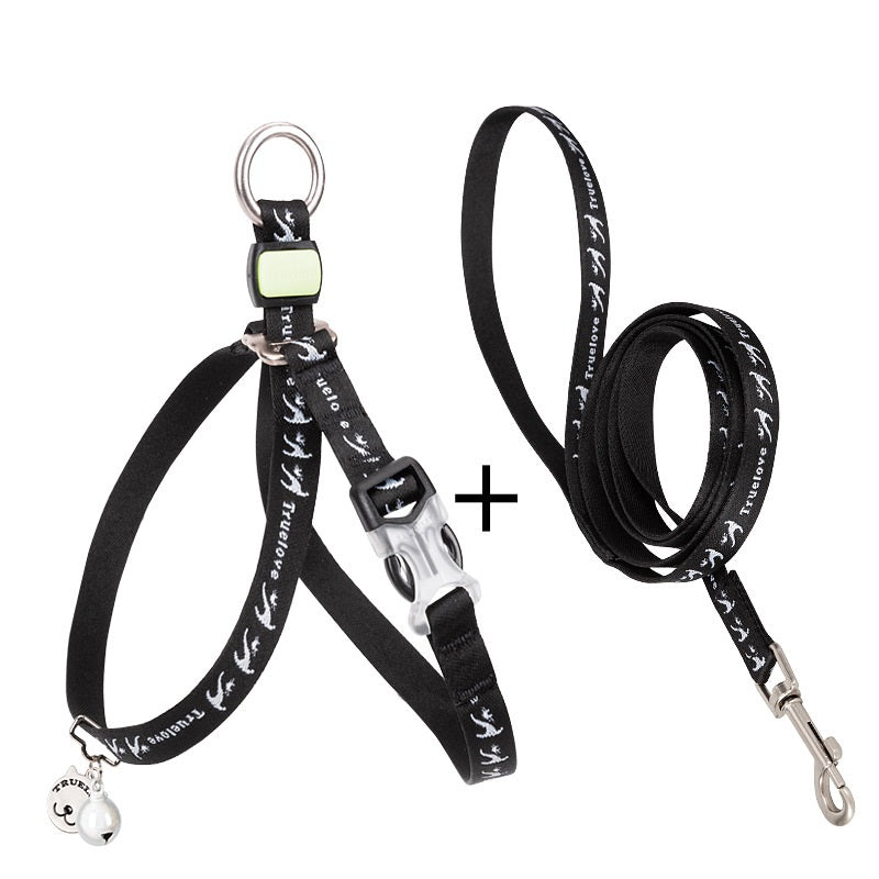 Pet Vest Harness With Bell And Leash For Small Pets