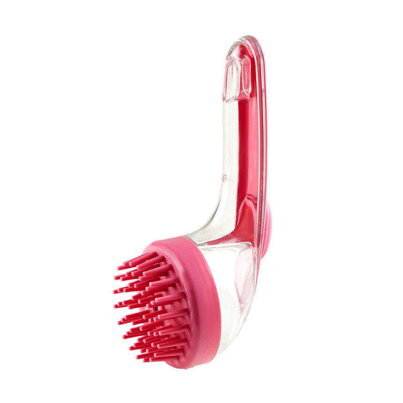 Long-Handle Pet Bath Brush For Grooming And Cleaning