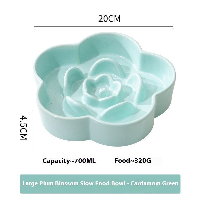 Ceramic Slow Feeding Bowl for Pets