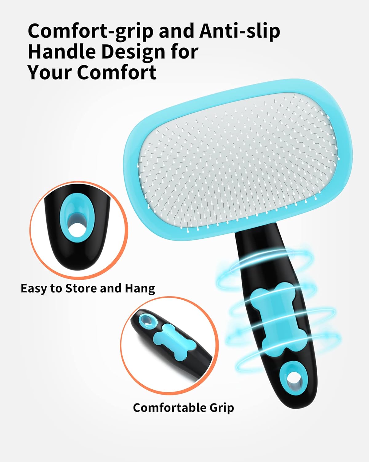 Pet Grooming Brush Shedding Tool For Hair Removal And Care