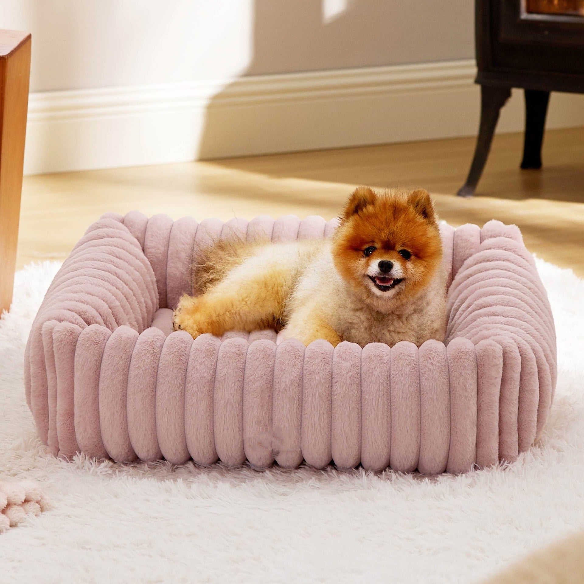 All Season Warm Plush Pet Bed For Comfortable Rest And Sleep