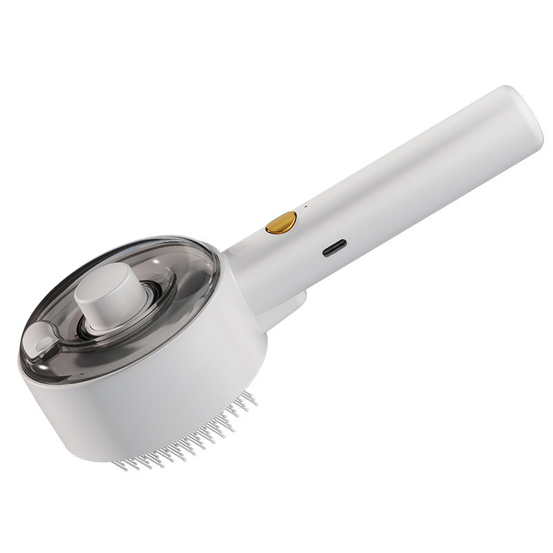 Pet Steam Grooming Brush Self Cleaning Hair Remover For Shedding And Care