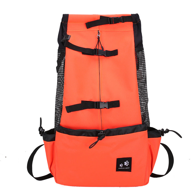 Portable Pet Carrier Backpack Double Shoulder Outdoor Travel Bag