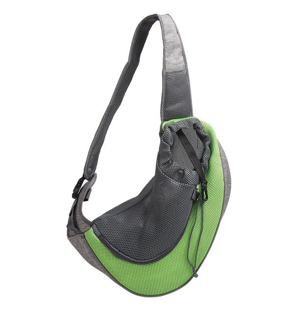Outdoor Travel Mesh Oxford Pet Carrier Shoulder Sling Tote Bag